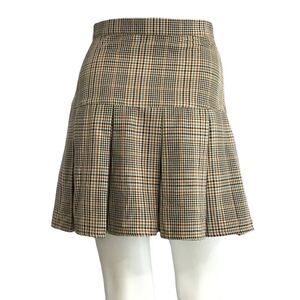 BB Dakota by Steve Madden Brown  Check The Time Mini Skirt New Size 2